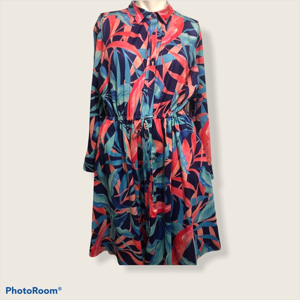 Anthropologie Hutch Tropical Plus Size Dress